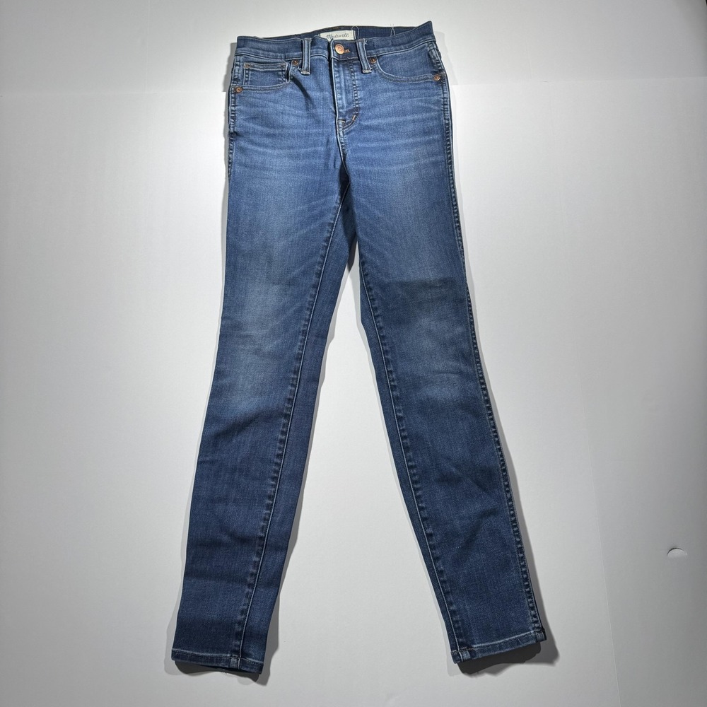 Madewell Jeans Womens 23 (24x27) Blue 10 Inch High Rise Skinny Stretch Pants